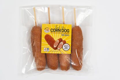 Mozzarella Cheese with Beef Sausage Corn Dog