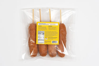 Mozzarella Cheese with Beef Sausage Corn Dog